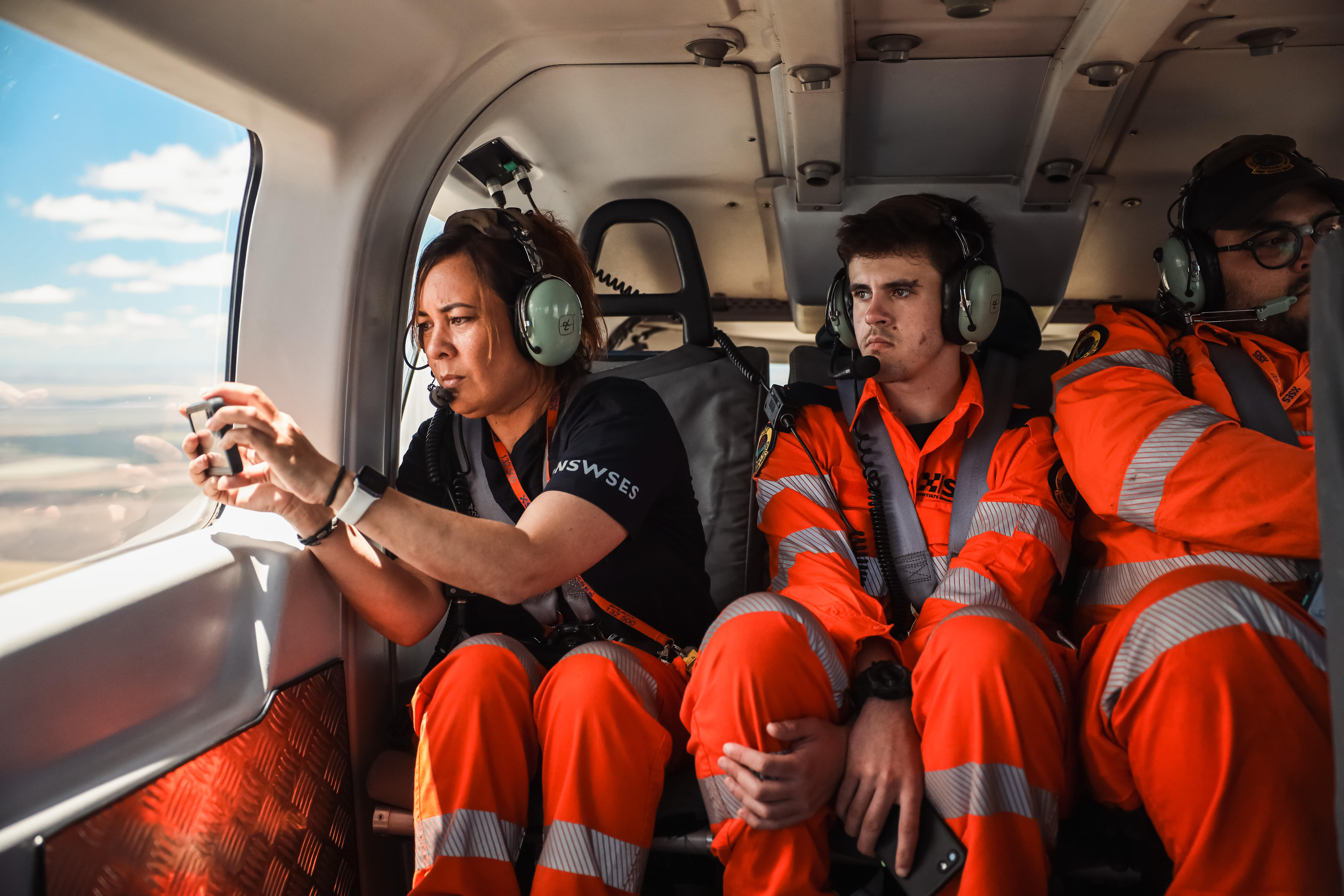 Three SES volunteers