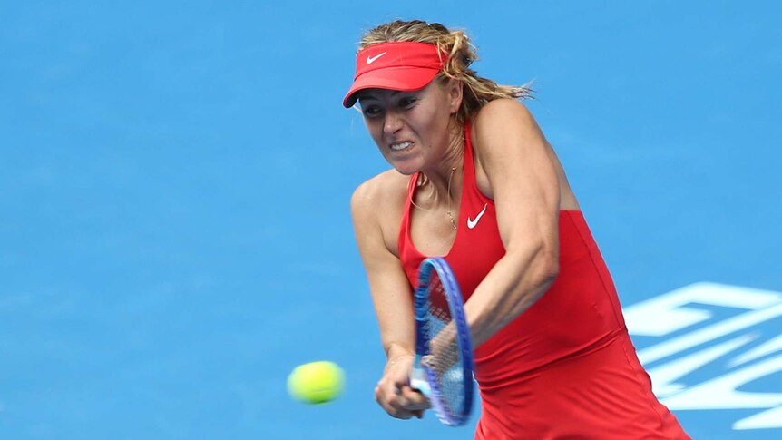 Maria Sharapova at the Australian Open second round