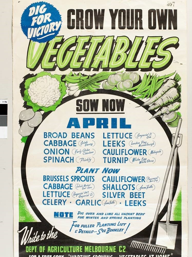 An advertisement on growing your own vegetables