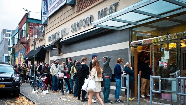 New York storm shopping