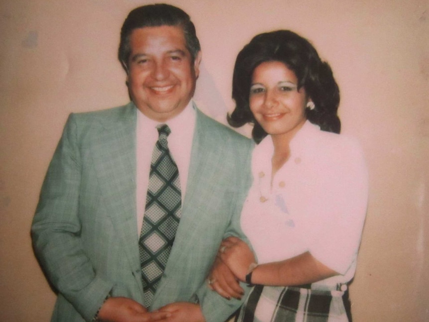 Adriana Rivas with General Manuel Contreras