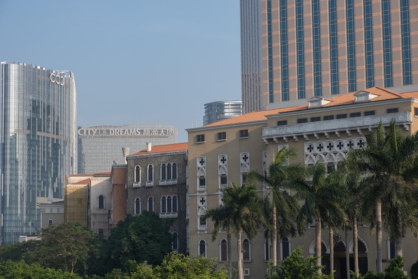 Several luxurious buildings. 