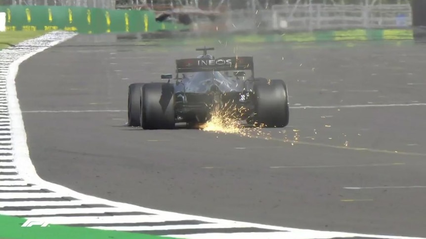 LEWIS HAMILTON WINS THE 2020 BRITISH GRAND PRIX WITH HIS HEART IN HIS MOUTH  AS HIS TYRE FAILS ON THE FINAL LAP OF THE RACE