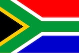 The pre-1994 South African flag (bottom) and the post-1994 flag