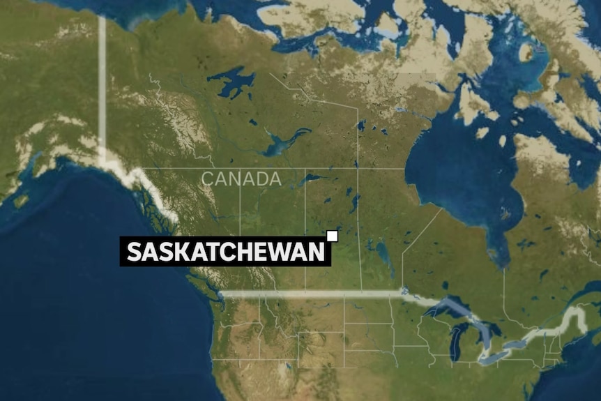 A graphic showing the Canadian province of Saskatchewan