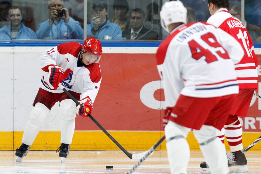 Putin on the ice