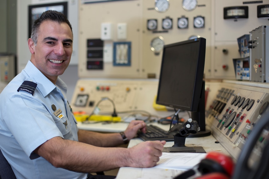 RAAF airman in office