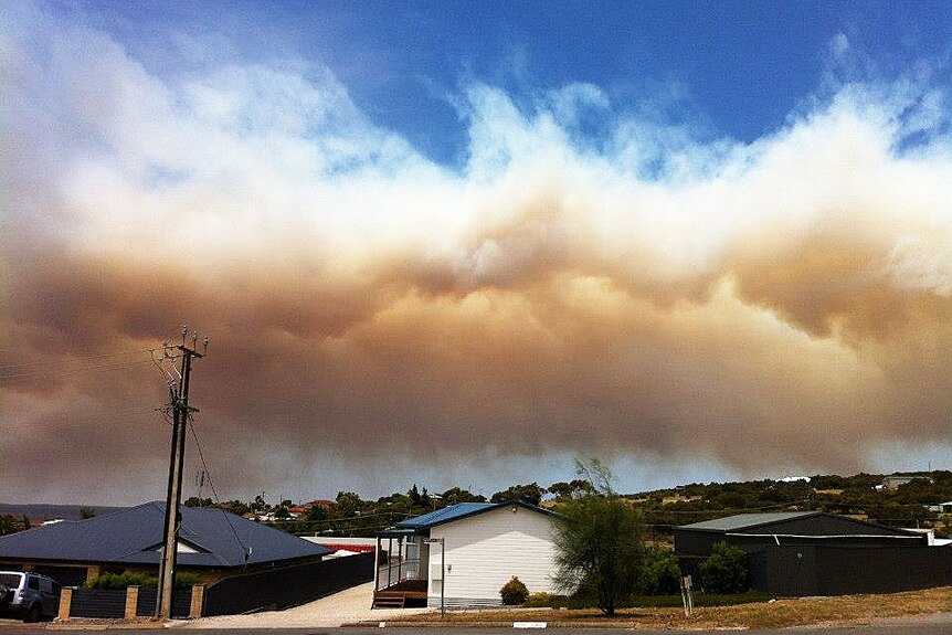 Smoke west of Port Lincoln