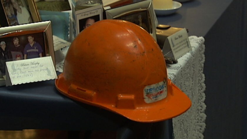 Memorial to a worker who died in a workplace accident