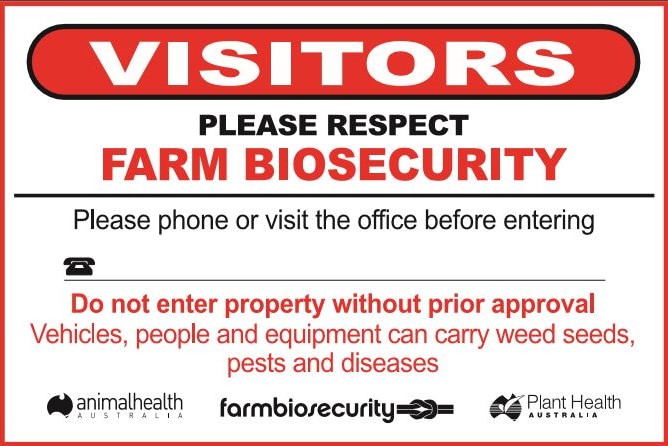 Warning to visitors