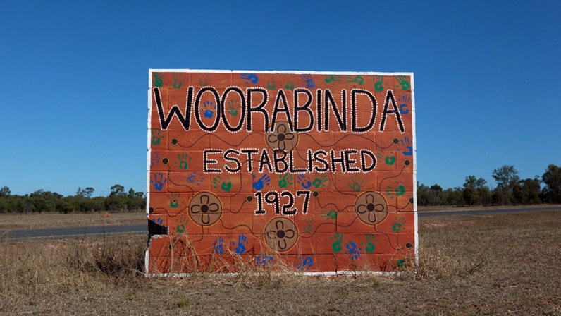 Woorabinda town sign