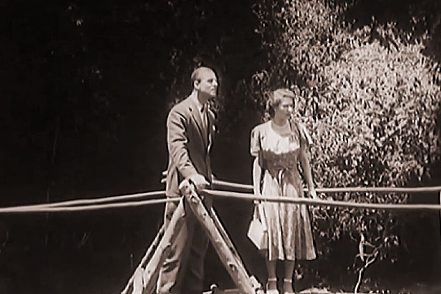 Princess Elizabeth and Prince Philip in Kenya.