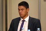 Jordan McLean at the NRL judiciary regarding his dangerous throw charge on Alex McKinnon.