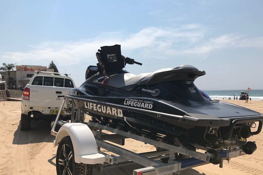 Shark Shield devices are being fitted to lifeguard jet ski's in Wollongong, NSW.