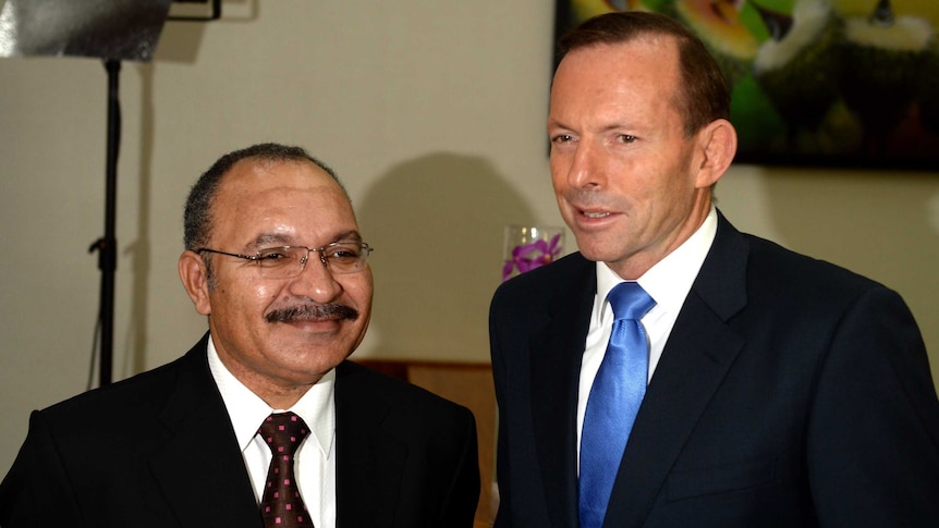 Peter O'Neill meets with Tony Abbott