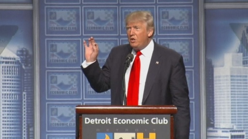 Trump targeted taxes and the TPP in his economic policy speech