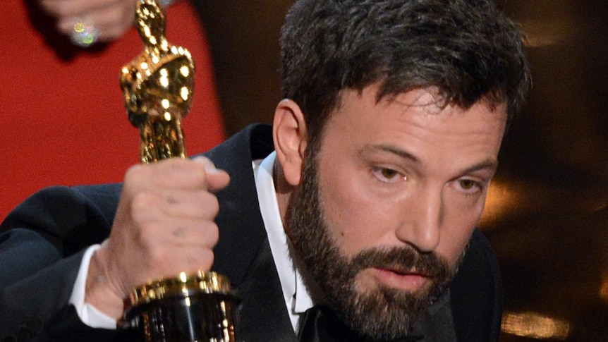 Ben Affleck accepts his Oscar