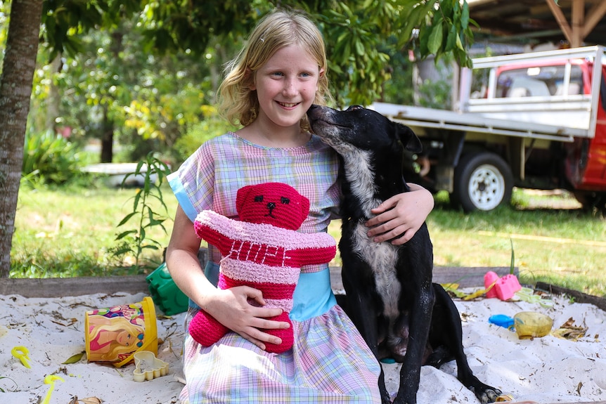 Paige Humphreys with her dog