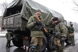 Pro-Russian separatist in Donetsk, eastern Ukraine