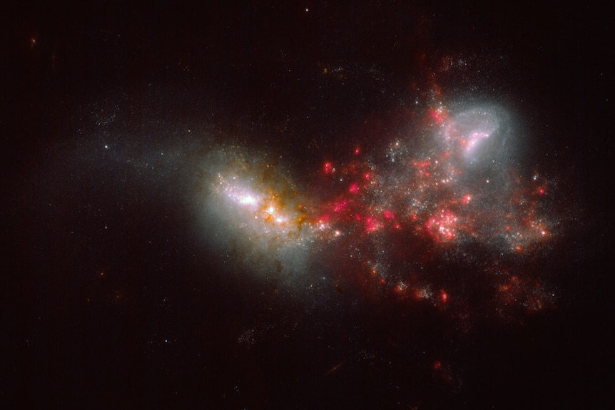 James Webb Space Telescope image of colliding galaxies