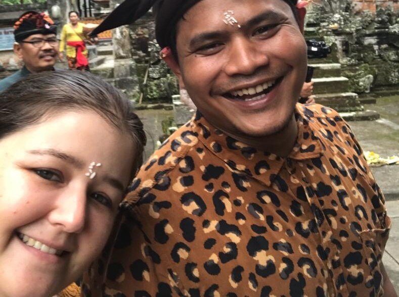 Hana Joyce and husband Ketut