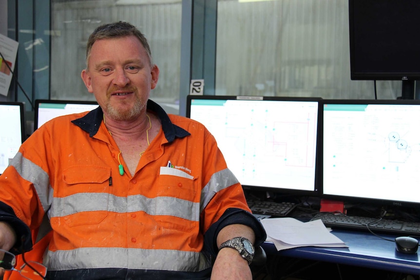 Finishing operator Shane Jones at Boyer paper mill