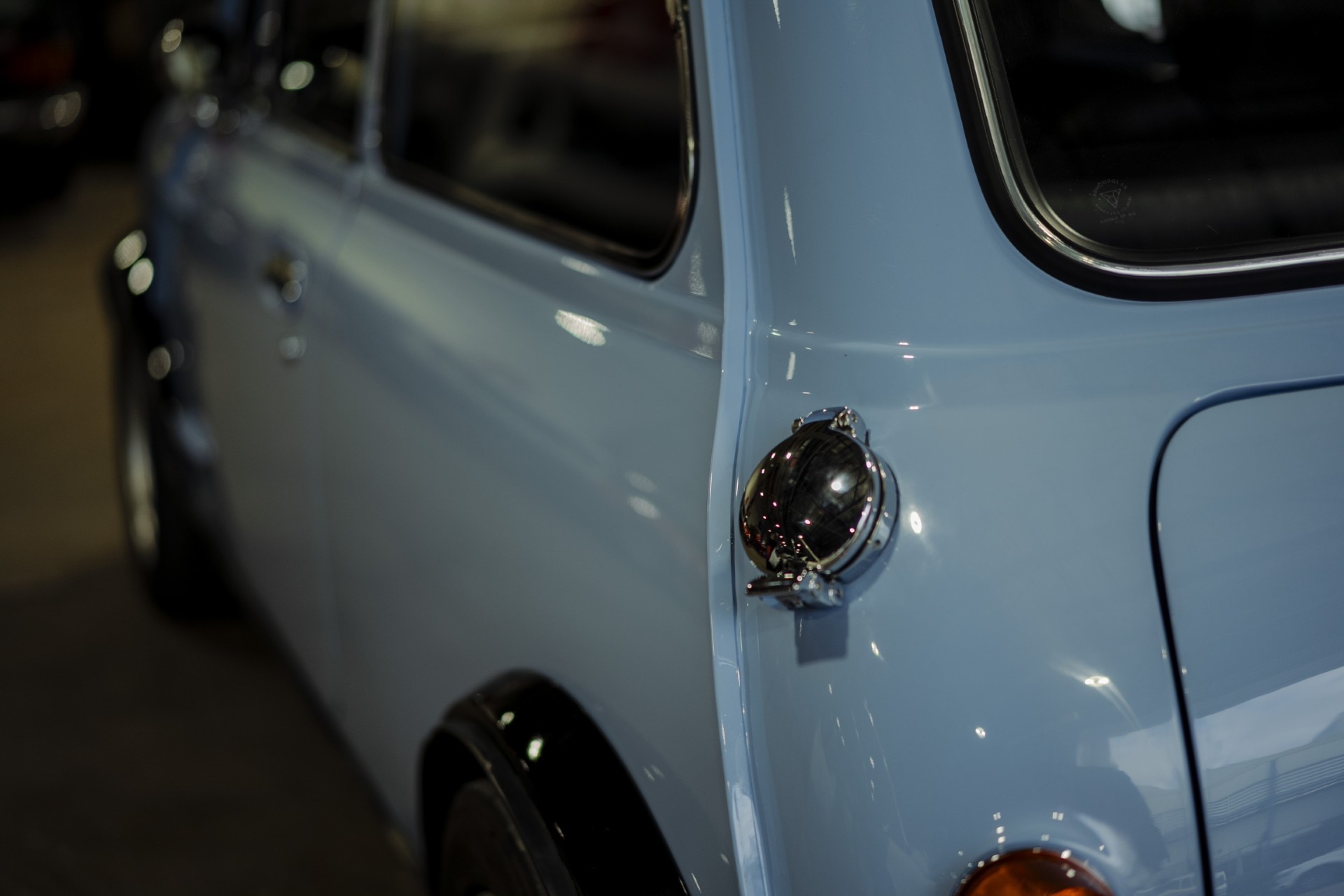 Small blue car