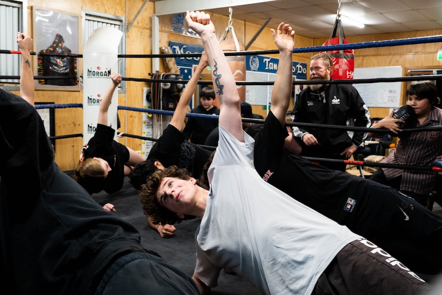 Arrernte boxing academy training