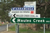 Coal mining near Maules Creek