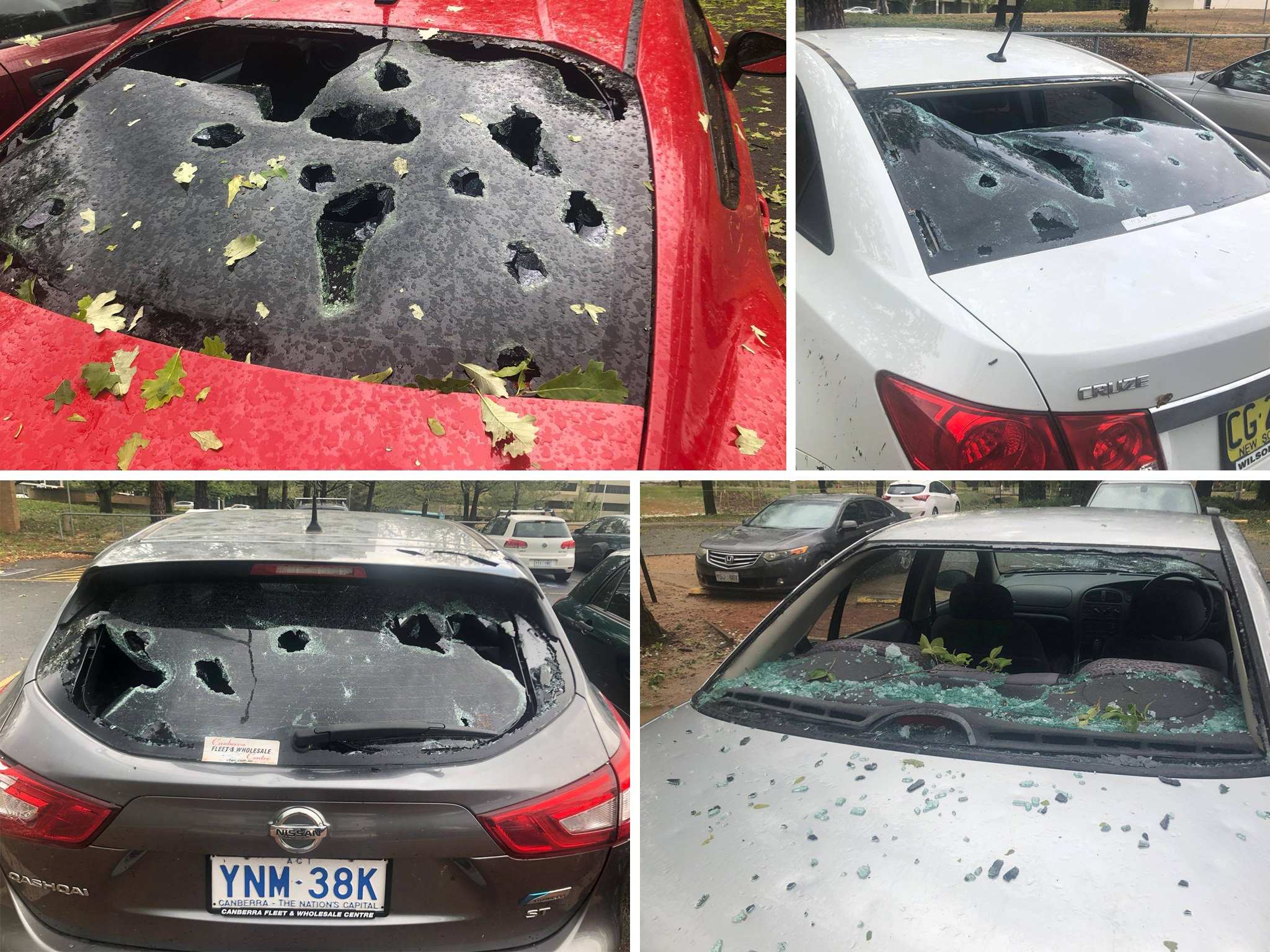 Hail Storm Sweeps Through Canberra, Damaging Countless Cars And ...