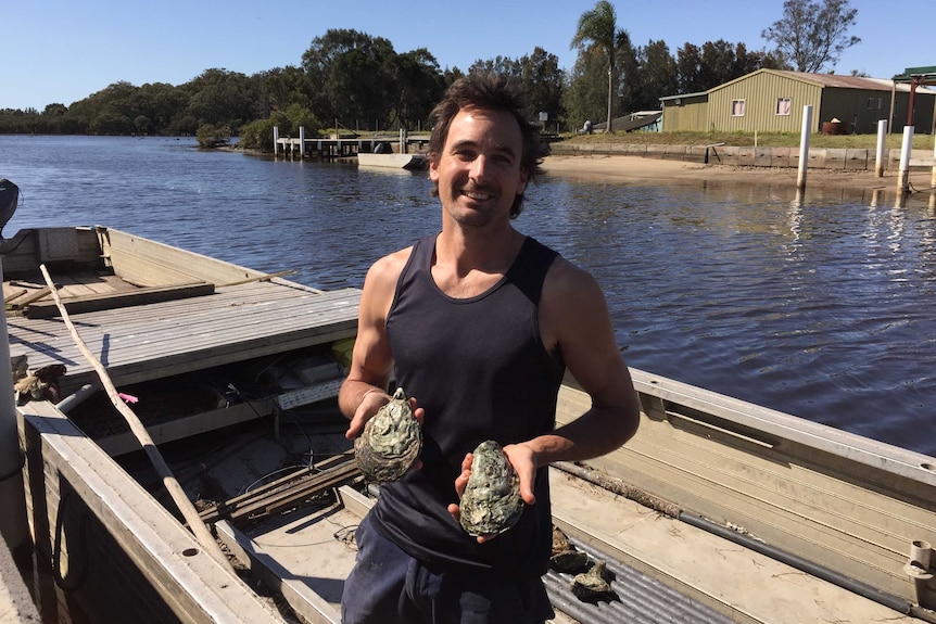 Greenwell Point oyster farmer Leon Riepsaman