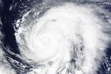 This July 13, 2015 NASA satellite image shows Typhoon Nangka in the Philippine Sea.