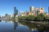 Yarra River on a sunny day in Melbourne