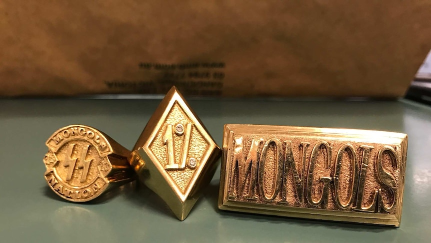 Items found on a Mongols member