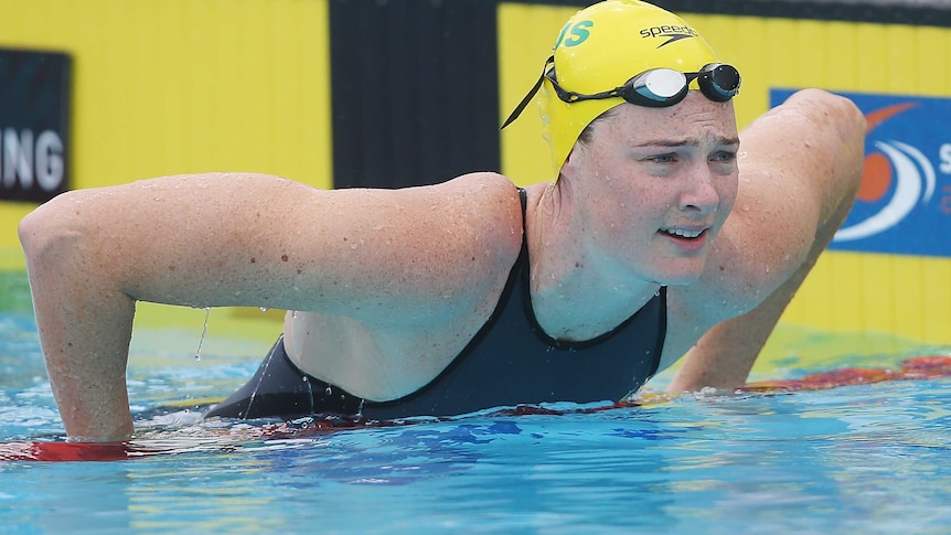 Cate Campbell relaxes after Pan Pacific win
