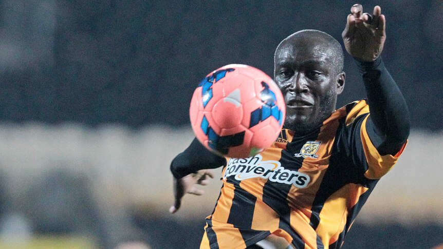 Yannick Sagbo in action for Hull City