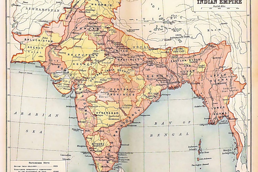 Map of the British Indian Empire from Imperial Gazetteer of India