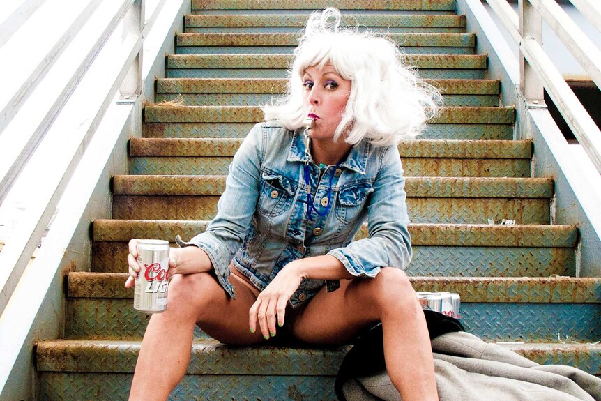 Adrienne Truscott in a publicity still for Asking for It