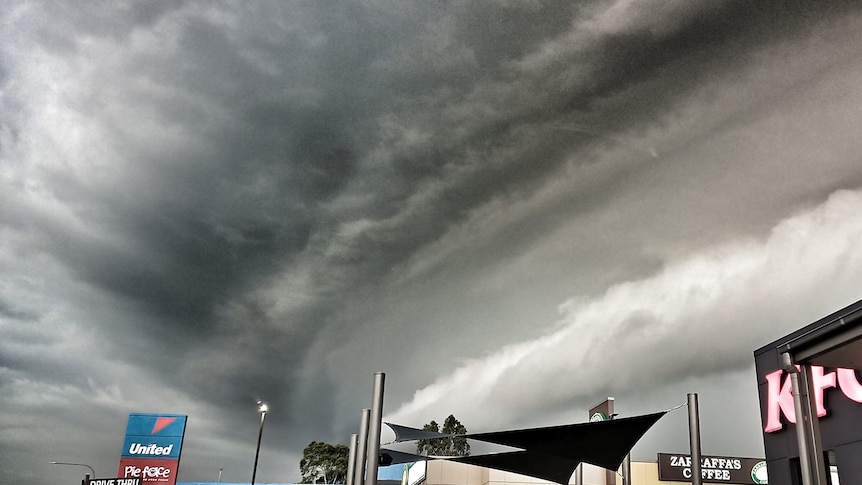 Storm clouds roll over Tamworth sky