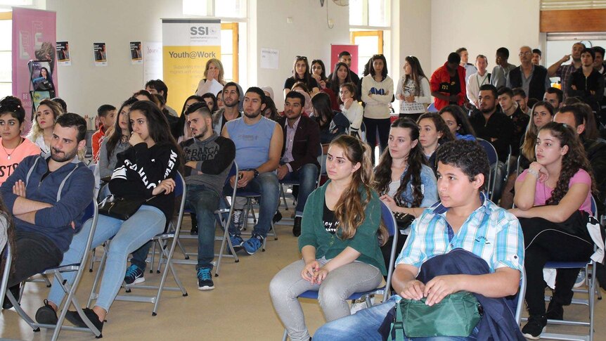 Group of young people attend the SSI youth conference