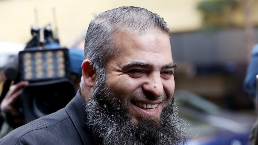 Alleged terror suspect Hamdi Alqudsi leaves Supreme Court after a bail hearing in Sydney
