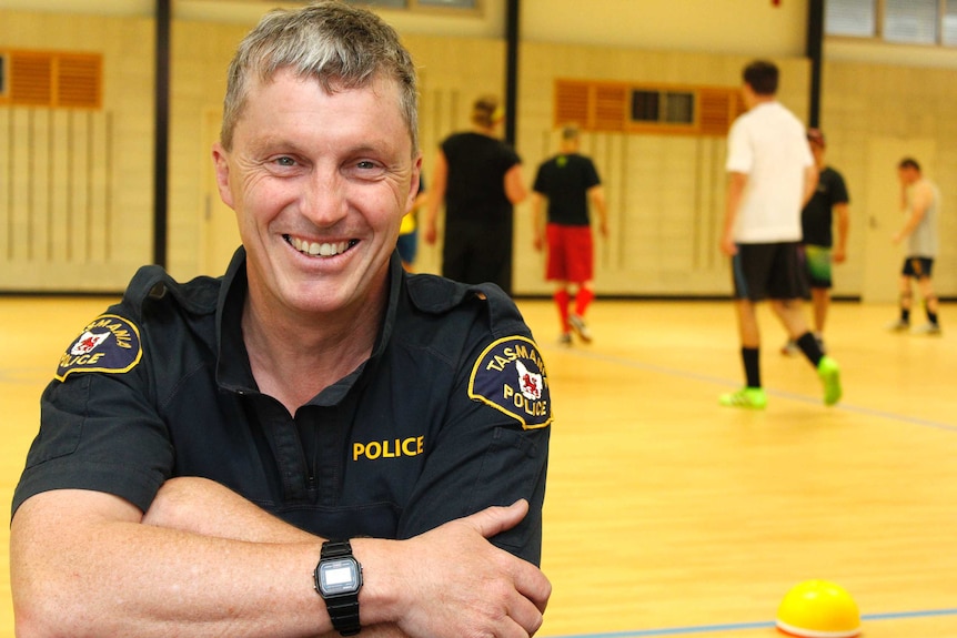 Coach of the Tasmanian futsal side Steve Ockerby