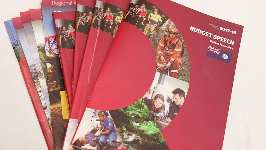 Covers of Queensland budget 2017