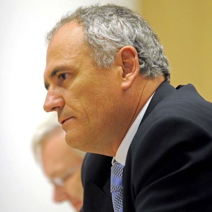 Headshot of Treasury Secretary Ken Henry during the Senate inquiry on Feb 5, 2009