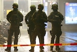 German police outside Munich train station