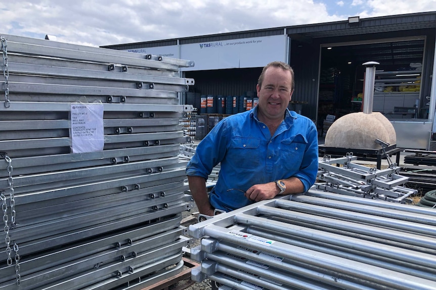 Southern Tasmanian rural equipment and feed supplier Tony Williams
