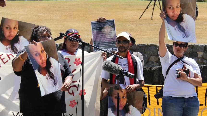 Niece remembered during protest