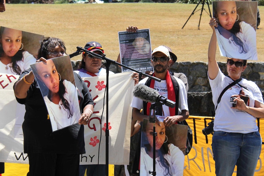 Niece remembered during protest