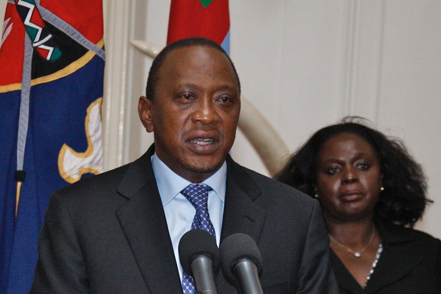 Kenyan president Uhuru Kenyatta