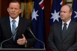 Tony Abbott and Greg Moriarty